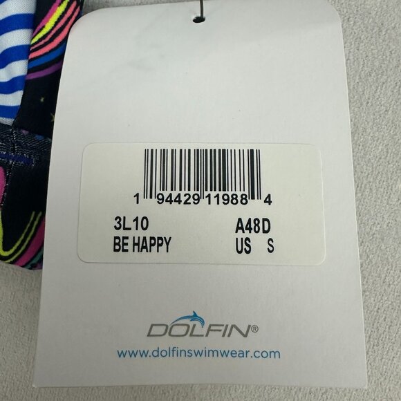 Uglies By Dolfin Swimwear Rainbow Print Two Piece Swimsuit Size S Stylish - Picture 8 of 10